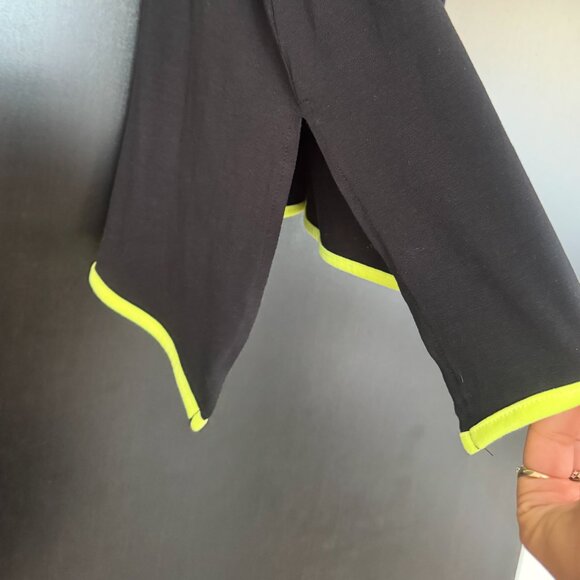 Black T-Shirt Dress Viadellerose #VDR Italian Fashion - Picture 4 of 6